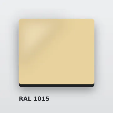 Алюкобонд RAL 1015 светлая слоновая кость 3 мм/0,21 мм 1220х4000 мм