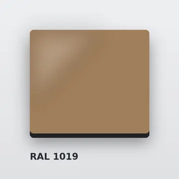 Алюкобонд RAL 1019 серо-бежевый 3 мм/0,21 мм 1220х4000 мм
