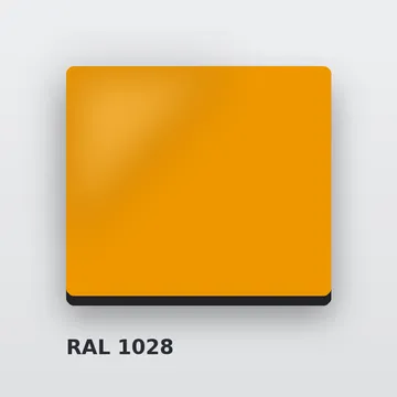 Алюкобонд RAL 1028 дынно-жёлтый 3 мм/0,21 мм 1220х4000 мм