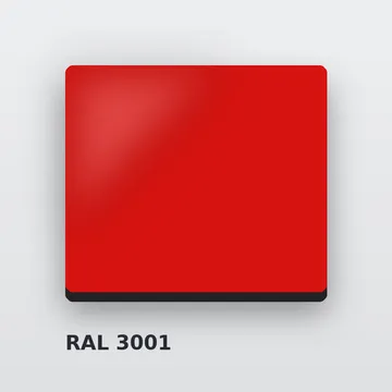 Алюкобонд RAL 3001 сигнальный красный 3 мм/0,21 мм 1220х4000 мм