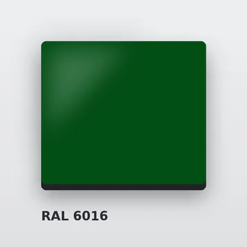 Композитные панели RAL 6016 бирюзово-зелёный 4 мм/0,4 мм FR 1220х4000 мм