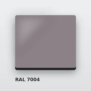 Композитные панели RAL 7004 сигнальный серый 3 мм/0,21 мм 1500х4000 мм