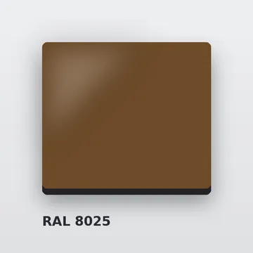Алюминиевые композитные панели RAL 8025 бледно-коричневый 3 мм/0,3 мм 1220х4000 мм