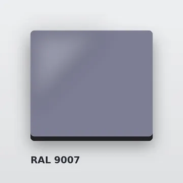 Композитные панели RAL 9007 серо-алюминиевый 3 мм/0,21 мм 1500х4000 мм