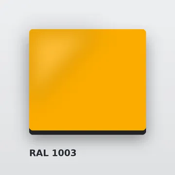 Алюминиевые композитные панели RAL 1003 сигнальный жёлтый 4 мм/0,4 мм FR 1500х4000 мм