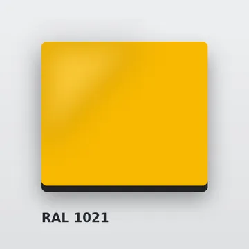 Алюкобонд RAL 1021 рапсово-жёлтый 4 мм/0,4 мм FR 1220х4000 мм