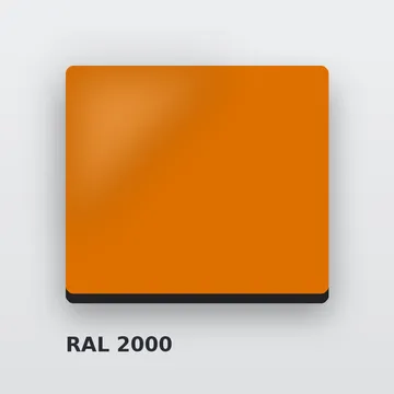 Алюкобонд RAL 2000 жёлто-оранжевый 4 мм/0,4 мм FR 1220х4000 мм