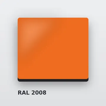 Алюкобонд RAL 2008 ярко-красно-оранжевый 4 мм/0,4 мм FR 1220х4000 мм