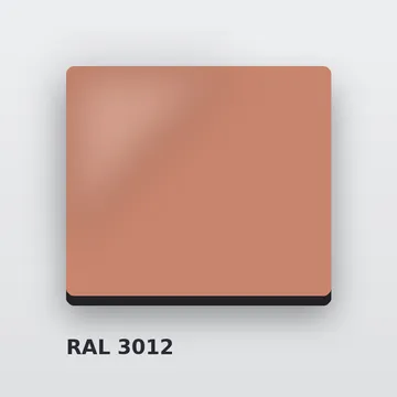 Алюкобонд RAL 3012 бежево-красный 4 мм/0,4 мм FR 1220х4000 мм