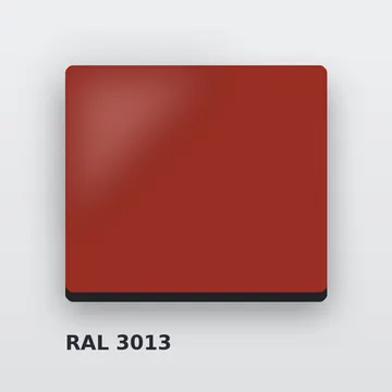 Композитные панели RAL 3013 томатно-красный 3 мм/0,3 мм 1220х4000 мм