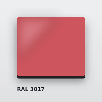 Алюминиевые композитные панели RAL 3017 розовый 4 мм/0,4 мм FR 1500х4000 мм