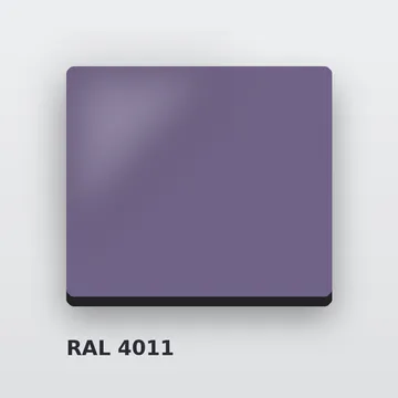Композитные панели RAL 4011 перламутрово-фиолетовый 3 мм/0,3 мм 1220х4000 мм