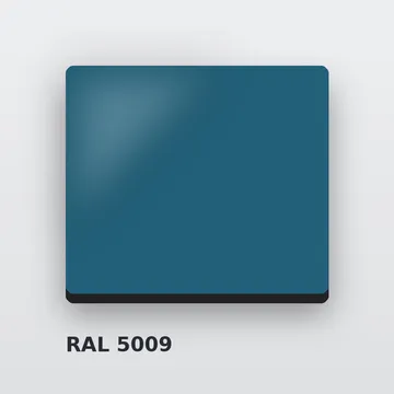 Композитные панели RAL 5009 лазурно-синий 3 мм/0,3 мм 1220х4000 мм