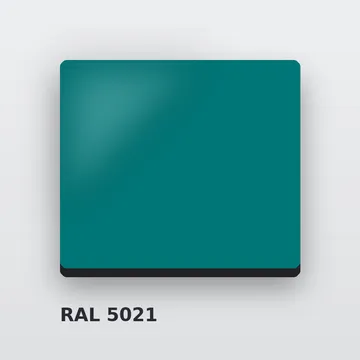 Композитные панели RAL 5021 водная синь 3 мм/0,3 мм 1220х4000 мм