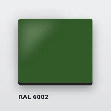 Композитные панели RAL 6002 лиственно-зелёный 3 мм/0,3 мм 1220х4000 мм