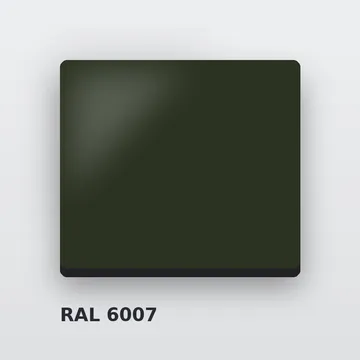 Алюкобонд RAL 6007 бутылочно-зелёный 4 мм/0,4 мм FR 1220х4000 мм