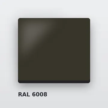 Алюминиевые композитные панели RAL 6008 коричнево-зелёный 4 мм/0,4 мм FR 1500х4000 мм