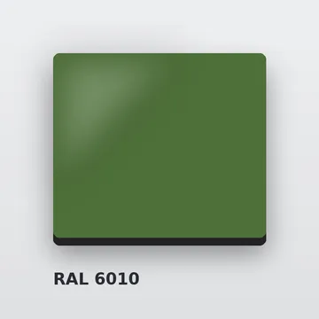 Алюминиевые композитные панели RAL 6010 травяной зелёный 4 мм/0,4 мм FR 1500х4000 мм