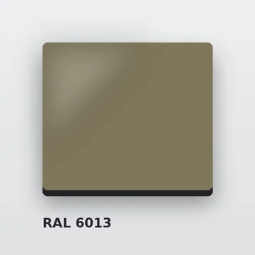 Алюминиевые композитные панели RAL 6013 тростниково-зелёный 4 мм/0,4 мм FR 1500х4000 мм