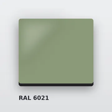 Алюминиевые композитные панели RAL 6021 бледно-зелёный 4 мм/0,4 мм FR 1500х4000 мм