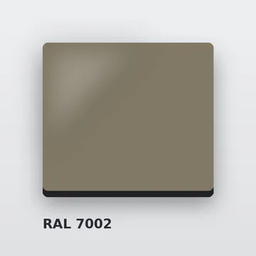 Композитные панели RAL 7002 оливково-серый 3 мм/0,3 мм 1220х4000 мм
