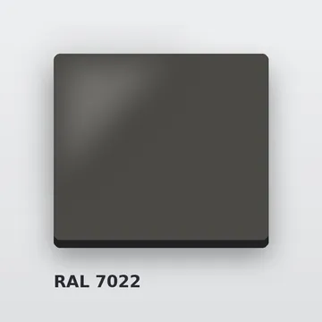 Композитные панели RAL 7022 умбра-серый 3 мм/0,3 мм 1220х4000 мм