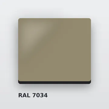RAL 7034 Жёлто-серый
