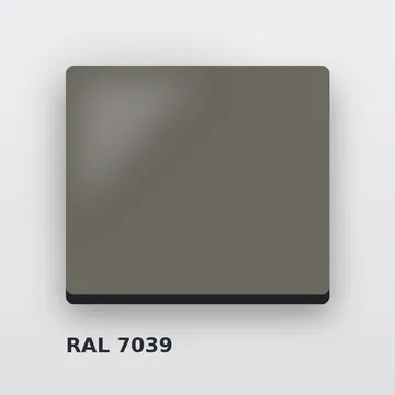 Алюминиевые композитные панели RAL 7039 кварцевый серый 4 мм/0,4 мм FR 1500х4000 мм