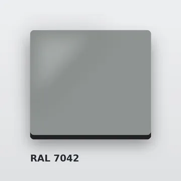 Композитные панели RAL 7042 транспортный серый a 3 мм/0,3 мм 1220х4000 мм