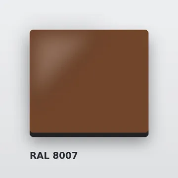 Алюкобонд RAL 8007 палево-коричневый 4 мм/0,4 мм FR 1220х4000 мм