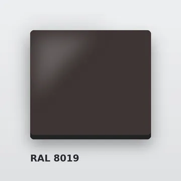 Композитные панели RAL 8019 серо-коричневый 3 мм/0,3 мм 1220х4000 мм