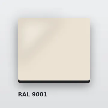 Алюминиевые композитные панели RAL 9001 кремово-белый 4 мм/0,4 мм FR 1500х4000 мм