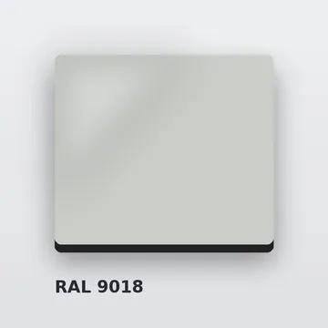 Композитные панели RAL 9018 папирусно-белый 3 мм/0,3 мм 1220х4000 мм