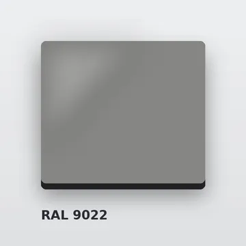 Алюкобонд RAL 9022 перламутровый светло-серый 4 мм/0,4 мм FR 1220х4000 мм