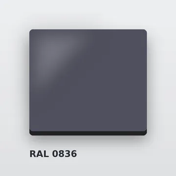 Алюкобонд RAL 0836 графит 3 мм/0,21 мм 1220х4000 мм