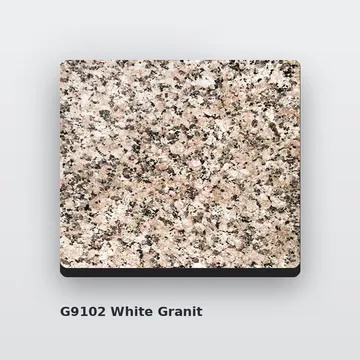 Композитные панели G9102 White Granit 3 мм/0,3 мм 1500х4000 мм
