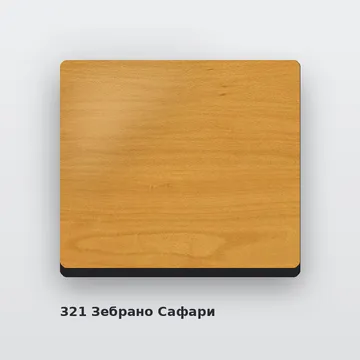 Алюминиевая композитная фасадная панель PlastCover 4/0,4 FR 1500×4000, цвет 321 Зебрано Сафари AluHype